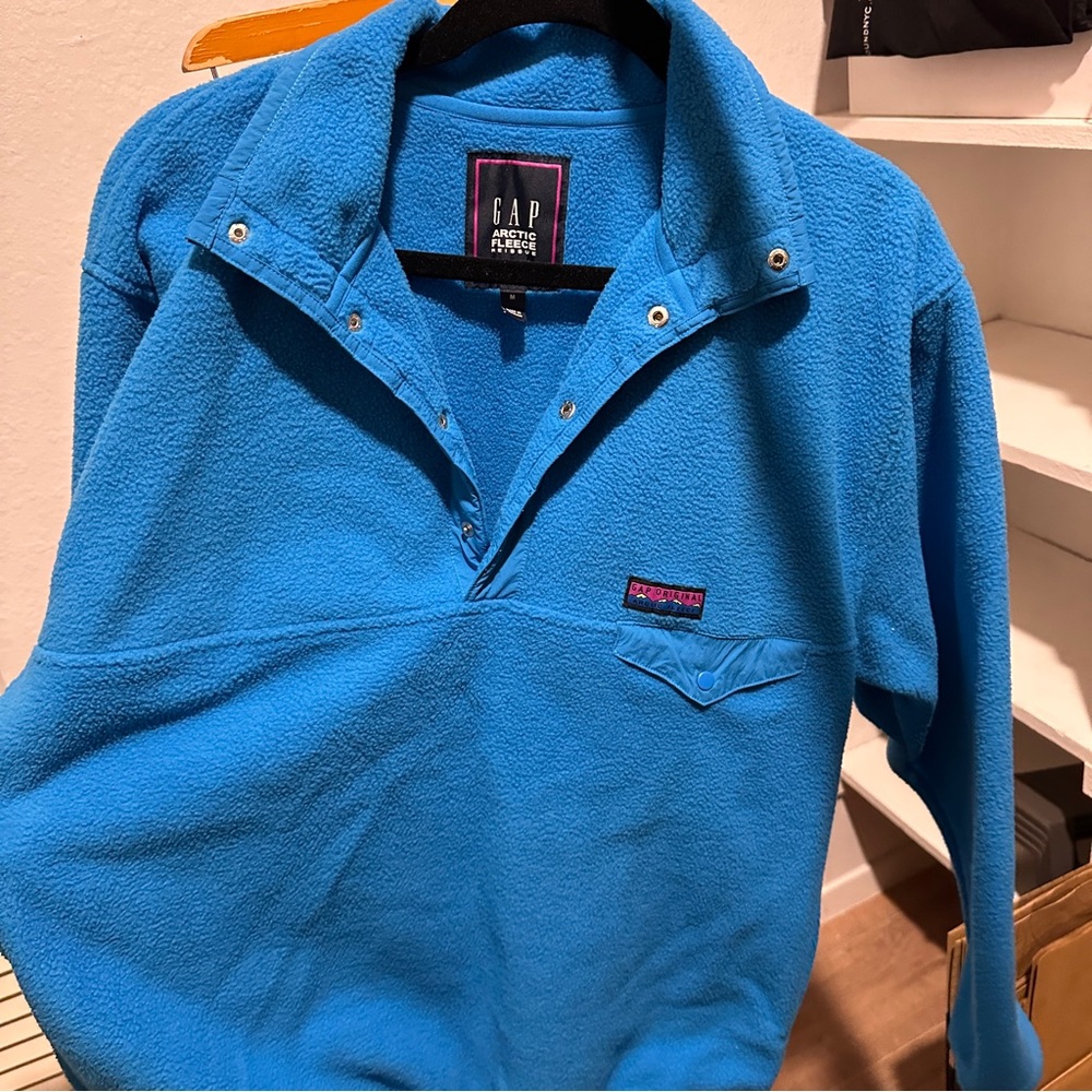GAP Arctic Fleece Light Blue Pullover